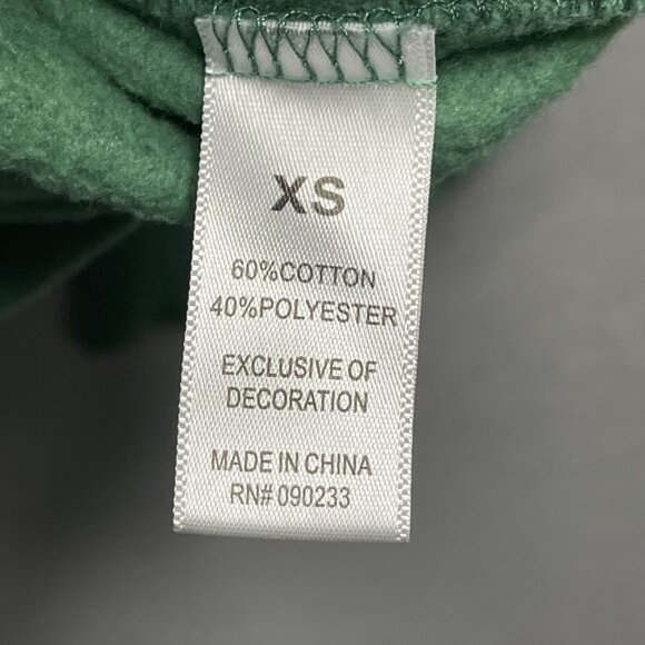 PLAYBOY by Pacsun Wo's Pullover Green Cotton-Blend Hoodie Pocket XS - Picture 4 of 6